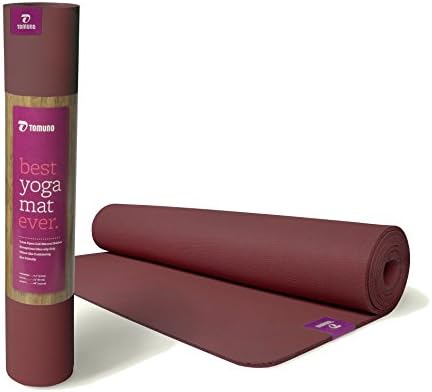 For Unheated Yoga - Tomuno - 68" x 24" x 5mm - Natural Rubber Non Slip Sticky Eco Friendly Yoga Mat