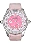 Girard-Perregaux 49860D11A961-CKLA WW.TC Lady Pink Mother-of-Pearl Dial Leather Women's Automatic World Timer, Power Reserve indicator Watch