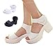 Women Summer Sandals Velcro High Platform Shoes Block Heel chunky Creeper Pump