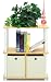 Furinno 2 Tier Go Green Multipurpose Storage Rack Shelving Unit Bookshelf Cabinet with 2 bins - Beech Finish, 99152BE