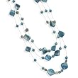 3 Strand Shell and Bead Fashion Necklace