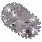 Silverline 801292 3 Pack 184 x 30 mm TCT Circular Saw Blades: 20T, 24T and 40T