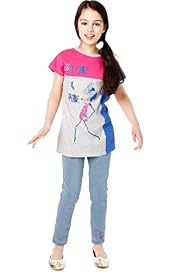 2 Piece Minnie Mouse Top & Jeggings Outfit