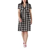 Women's Plus-Size Converse® One Star® Navy/White Short-Sleeve Empire Dress 