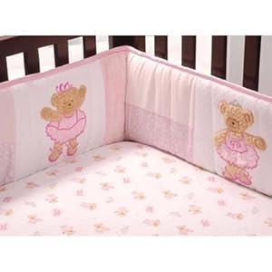 Kids Line Twirling Around Crib Sheet