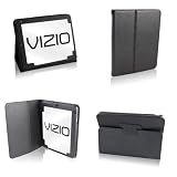 VIZIO VTAB 1008 Folio Carry Case |BUNDLE| |BLACK| |Built in STAND + DOCK| + Anti Glare Screen Protector for Vtab1008 8" Wi-Fi Tablet PC + FREE Stylus Pen