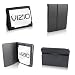 VIZIO VTAB 1008 Folio Carry Case (Black) Bundle with Built in STAND and DOCK + (Matte) Anti Glare Screen Protector. Microfiber Interior & Magnetic Self Closing Cover for Vizio Vtab1008 8 Tablet Wi-Fi Tablet PC + Free Stylus Pen by SecondShells