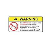 BMW Alpina B11 No Bra, Warning decal, sticker