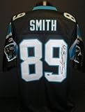 Steve Smith Autographed Carolina Panthers Authentic Black Jersey Steve Smith Authenticity (Unframed)