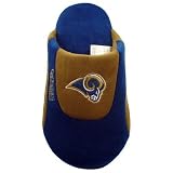 St. Louis Rams Low Pro Stripe Slipper Size: 4-5.5, Color: Blue / Brown