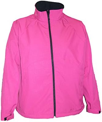 Pulse Womens Plus Size Micro Fleece Soft Shell Jacket 1X-5X (4X (28/30), Pink)