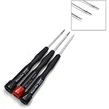 Acentix&reg; - Set of 3 Pentalobe Screwdrivers for Apple iPhone Macbook Pro, Air Retina - Star 0.8 mm, 1.2 mm & 1.5 mm or P2 P5 P6 or TS1 TS4 TS5