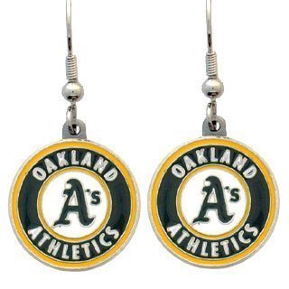 Oakland Athletics Dangle Earrings - MLB Baseball Fan Shop Sports Team Merchandise