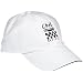 San Jamar H063 Cotton Logoed Baseball Cap with Adjustable Head Strap, White