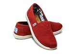 Toms - Youth Classic Shoes in Red Canvas