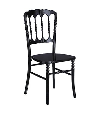 HOME FURNITURE Sedia Napoleon Nero