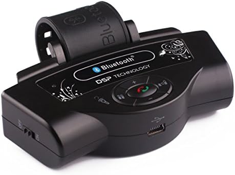 DEGITEL V3.0 DSP Technology Hands-free Bluetooth Car Kit Mount on Steering Wheel for Smartphone Support A2DP Function Dual Standby Music Play