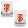 San Francisco Giants MLB 2pc Rocks Glass Set - Primary Logo