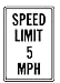 Tools & Hardware : Speed Limit 5 MPH Aluminum S