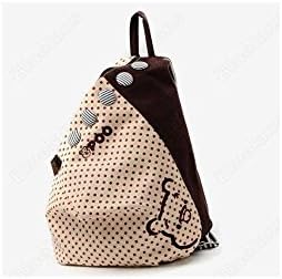 Womens Girls New Fashion Canvas Backpack Rucksack School Shoulder Bag Bookbag Color: Khaki