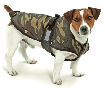 HUNDEMANTEL CAMOUFLAGE “2 in 1″ Wasserdicht Warm 29 cm
