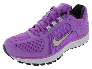 Nike Women's NIKE ZOOM VOMERO+ 7 RUNNING SHOES 9 Women US (LSR PRPL/MTLC RD BRNZ/WHITE/BL)