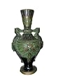 Indian Home Decor Hand Carved Brass Flower Pot 15 Inch Free Shipp