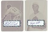 2007 Just Minors Justifiable Autographs Printing Press Plates Yellow 22 Brent Lillibridge - Atlanta Braves (Rookie Parallel - Autographed - Serial #'d to 1 - Baseball Cards)