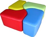 Fantasy Furniture 4 Piece Square Puzzle Ottoman