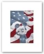 Mickey Salutes America by Walt Disney 13"x9.25" Art Print Poster Disney