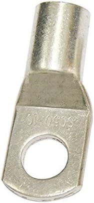 200Pcs Pack SC25-10 Tinned Copper Lug Terminals with 3/8" Stud for 4 AWG Battery Cable