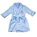 Third Party New : Gyrl Co. - Toddler Girls Fleece Shawl Collar Robe, Light Blue (Size 4T)
