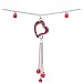 Light Siam Red Gem Hollow Heart Belly Chain