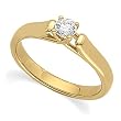 14K Yellow Gold Diamond Engagement Ring - 0.25 Ct.