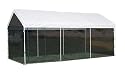ShelterLogic 10x20 1-3/8" 8-Leg Canopy with Screen Kit (White)