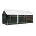 ShelterLogic 10x20 1-3/8" 8-Leg Canopy with Screen Kit (White)