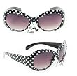 Kids Fashion Sunglasses Gilk852 Blackl Polka Dot with Purple Black Gradient