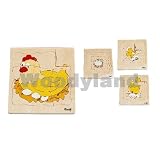 Eigenschaften woody / PUZZLE RAHMENPUZZLE LEGESPIEL 3EBENEN HOLZ KÜCKEN NEU