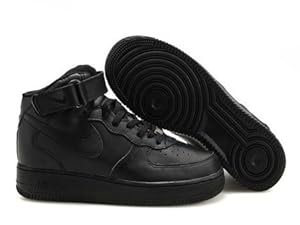 NIKE AIR FORCE 1 MID Style 306352-001 Men's Black