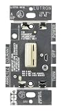 Lutron CN-600P-AL Ceana Single Pole 600W Preset Dimmer, Almond