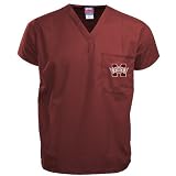 Mississippi State Bulldogs Maroon Scrub Top