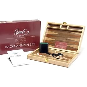 Deverell Games Inlaid Wooden Backgammon set