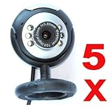 Neewer 5x 5.0 Megapixel USB 2.0 Round Digital Webcam Camera for Video / Sti ....