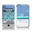 Flower Burst Blue Design Apple iPod Touch 2G (2nd Gen) / 3G (3rd Gen) Protector Skin Decal Sticker