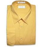 Men's GOLD Color Dress Shirt w/ Convertible Cuffs