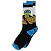 TMNT Teenage Mutant Ninja Turtles Boys 2 pack Crew Socks (6-8, Ninja Black)