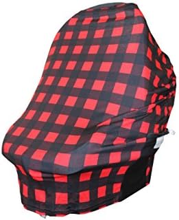 Citi Babies Multi Use Baby Car Seat Cover - Shopping Cart Cover, High Chair Cover, Nursing Cover, Nursing Scarf, Stretchy Baby Car Seat Canopy - With Pocket - Best Baby Shower Gift - Citi Babies Cover