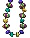 Mardi Gras Mulit Color Jumbo Garlic Beads Costume Theme Party Accessory
