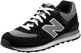 New Balance Men's ML574 Sneaker,Black/Grey,12 D US