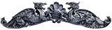 18th Century Heraldic Dragons Sculptural Door Wall Pediment Decor